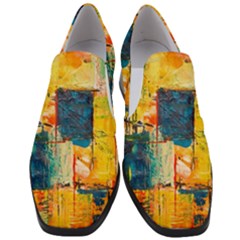 Wall Art Women Slip On Heel Loafers by Azkajaya