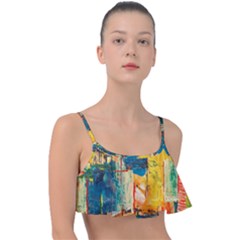 Wall Art Frill Bikini Top by Azkajaya