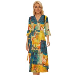 Wall Art Midsummer Wrap Dress by Azkajaya