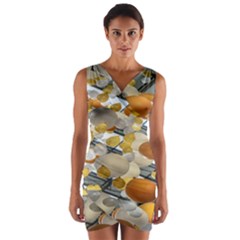 Ballon Classroom Wrap Front Bodycon Dress by Azkajaya