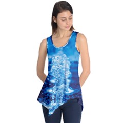 Water Blue Wallpaper Sleeveless Tunic