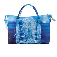 Water Blue Wallpaper Carry-on Travel Shoulder Bag by Azkajaya