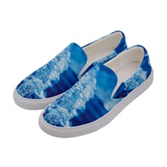 Water Blue Wallpaper Women s Canvas Slip Ons by Azkajaya