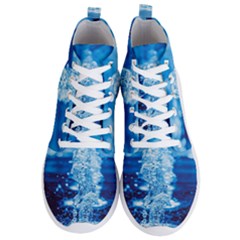 Water Blue Wallpaper Men s Lightweight High Top Sneakers by Azkajaya