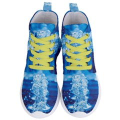 Water Blue Wallpaper Women s Lightweight High Top Sneakers by Azkajaya