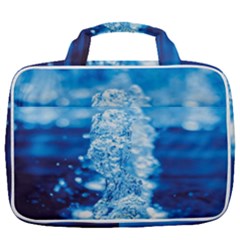 Water Blue Wallpaper Travel Toiletry Bag With Hanging Hook