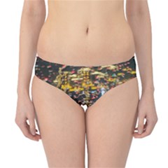 Water Droplets Hipster Bikini Bottoms by Azkajaya