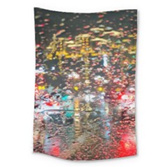 Water Droplets Large Tapestry