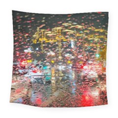 Water Droplets Square Tapestry (large)