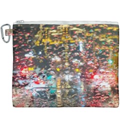 Water Droplets Canvas Cosmetic Bag (xxxl) by Azkajaya