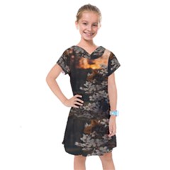 White Flower Kids  Drop Waist Dress by Azkajaya