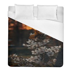 White Flower Duvet Cover (full/ Double Size) by Azkajaya