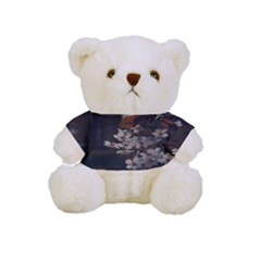 White Flower Full Print Tee For Cuddly Teddy Bear by Azkajaya