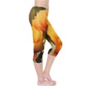 Yellow Butterfly Flower Capri Leggings  View4