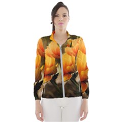 Yellow Butterfly Flower Women s Windbreaker