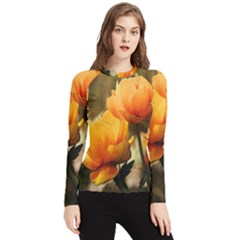 Yellow Butterfly Flower Women s Long Sleeve Rash Guard by Azkajaya