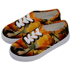 Yellow Butterfly Flower Kids  Classic Low Top Sneakers