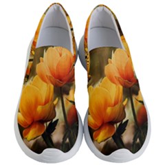 Yellow Butterfly Flower Women s Lightweight Slip Ons by Azkajaya