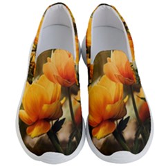 Yellow Butterfly Flower Men s Lightweight Slip Ons by Azkajaya