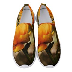 Yellow Butterfly Flower Women s Slip On Sneakers by Azkajaya