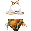 Yellow Butterfly Flower Kids  Classic Bikini Set View2