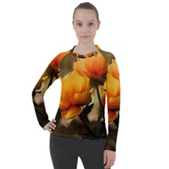 Yellow Butterfly Flower Women s Pique Long Sleeve T-shirt