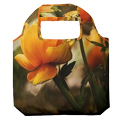 Yellow Butterfly Flower Premium Foldable Grocery Recycle Bag by Azkajaya