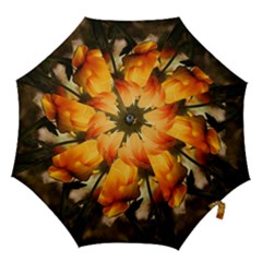 Yellow Butterfly Flower Hook Handle Umbrellas (medium) by Azkajaya