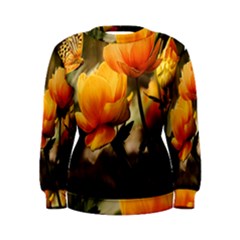 Yellow Butterfly Flower Women s Sweatshirt by Azkajaya