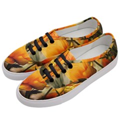 Yellow Butterfly Flower Women s Classic Low Top Sneakers by Azkajaya