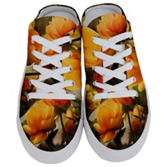 Yellow Butterfly Flower Half Slippers by Azkajaya