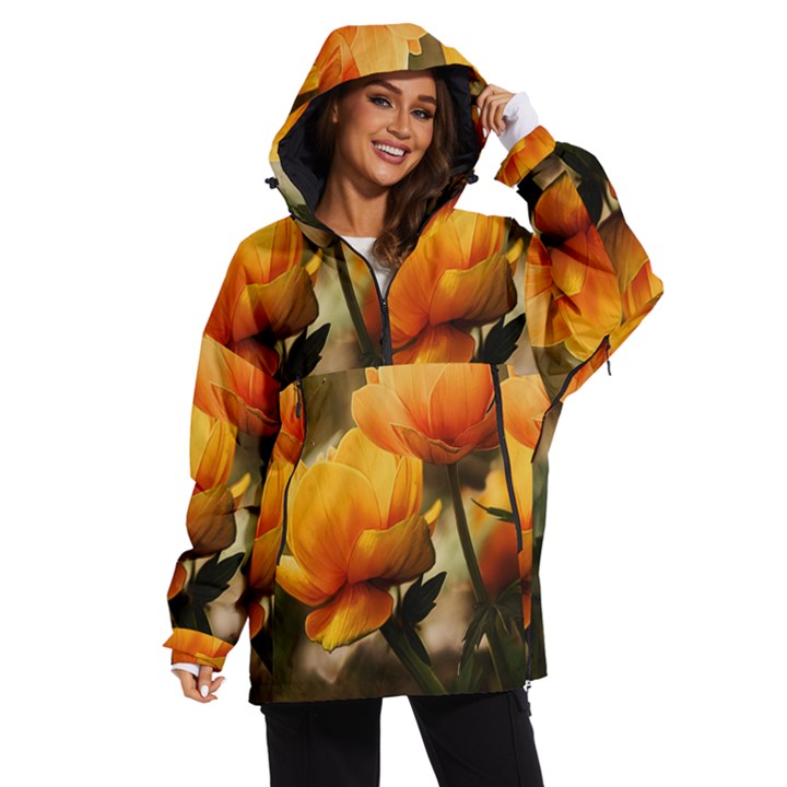 Yellow Butterfly Flower Women s Ski and Snowboard Waterproof Breathable Jacket