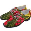 Yellow Pink Red Flowers Women Heeled Oxford Shoes View2