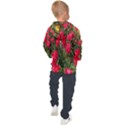 Yellow Pink Red Flowers Kids  Hooded Pullover View2