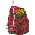 Yellow Pink Red Flowers Foldable Lightweight Backpack View3