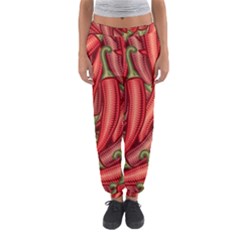 Seamless-chili-pepper-pattern Women s Jogger Sweatpants by Ket1n9