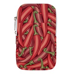 Seamless-chili-pepper-pattern Waist Pouch (large) by Ket1n9