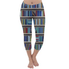 Bookshelf Capri Winter Leggings 