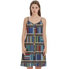 Bookshelf Women s Spaghetti Strap Pullover Cami Dress by Ket1n9