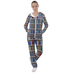 Bookshelf Women s Tracksuit by Ket1n9