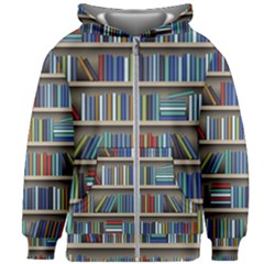 Bookshelf Kids  Zipper Hoodie Without Drawstring