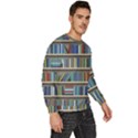 Bookshelf Men s Fleece Sweatshirt View3