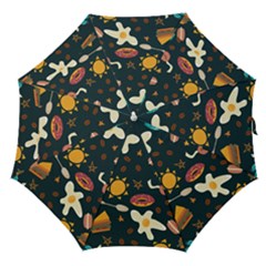 Seamless-pattern-with-breakfast-symbols-morning-coffee Straight Umbrellas