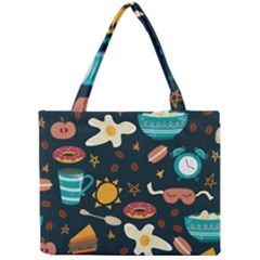 Seamless-pattern-with-breakfast-symbols-morning-coffee Mini Tote Bag