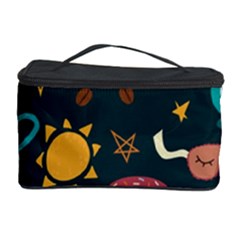 Seamless-pattern-with-breakfast-symbols-morning-coffee Cosmetic Storage Case