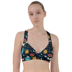 Seamless-pattern-with-breakfast-symbols-morning-coffee Sweetheart Sports Bra