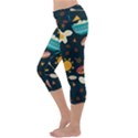 Seamless-pattern-with-breakfast-symbols-morning-coffee Capri Yoga Leggings View2