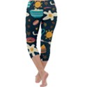 Seamless-pattern-with-breakfast-symbols-morning-coffee Capri Yoga Leggings View4