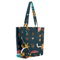 Seamless-pattern-with-breakfast-symbols-morning-coffee Everyday Shoulder Bag with Pouch Bag