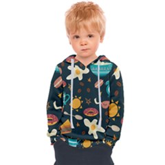 Seamless-pattern-with-breakfast-symbols-morning-coffee Kids  Overhead Hoodie